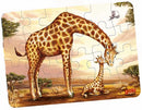 legpuzzel Afrikaanse Dieren Giraffe 12 cm hout 24-delig