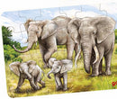 legpuzzel Afrikaanse Dieren Olifant 12 cm hout 24-delig