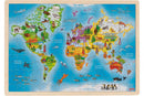 legpuzzel wereldkaart hout 192-delig