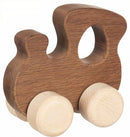 locomotief junior 9 x 5,5 x 8,5 cm hout bruin