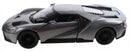Metalen auto Ford GT 2017 12,5 cm zilver