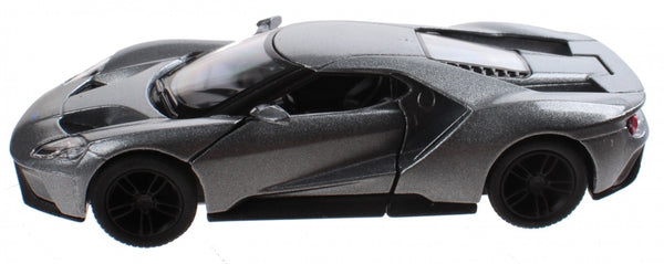 Metalen auto Ford GT 2017 12,5 cm zilver