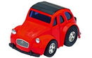 metalen mini-racer 2CV rood 5 cm