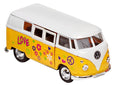 Metalen Volkswagen Microbus 1962: Geel Met Opdruk