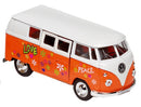 Metalen Volkswagen Microbus 1962: Oranje Met Opdruk