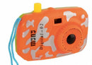 mini-fototoestel viewmaster 10 cm oranje/groen