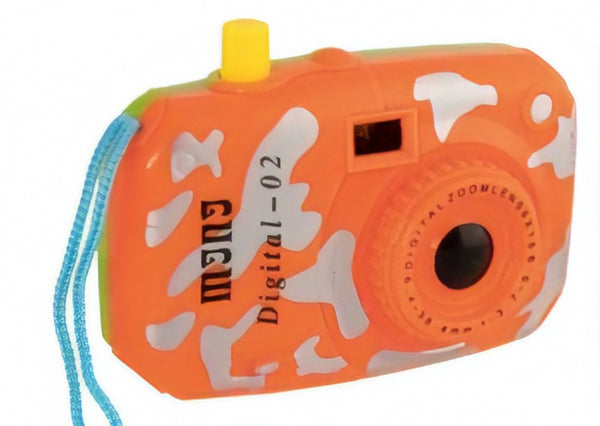 mini-fototoestel viewmaster 10 cm oranje/groen