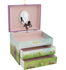 muziekdoos paard 16,5 cm groen