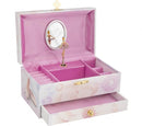 muziekdoos/sieradendoos ballerina 19 cm roze