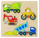 Puzzel Bouwvoertuigen 12-Delig