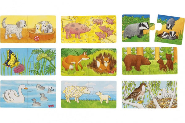 puzzel Welke twee horen bij elkaar? 14 cm 9 stuks