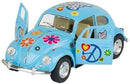 schaalmodel Volkswagen Kever 1967 metaal 1:32 blauw