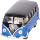 Volkswagen Classic Bus Blauw / Zwart (1962) 13 cm