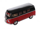 Volkswagen Classic Bus Rood / Zwart (1962) 13 cm