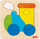 vormenpuzzel locomotief junior 15 x 15 cm hout 7-delig