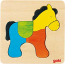 vormenpuzzel paard junior 15 x 15 cm hout 7-delig