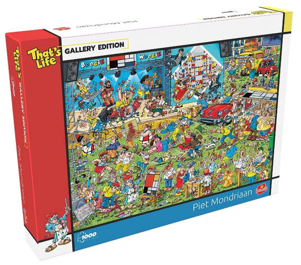 puzzel Mondriaan 36,5 x 27 cm karton 1000 stukjes