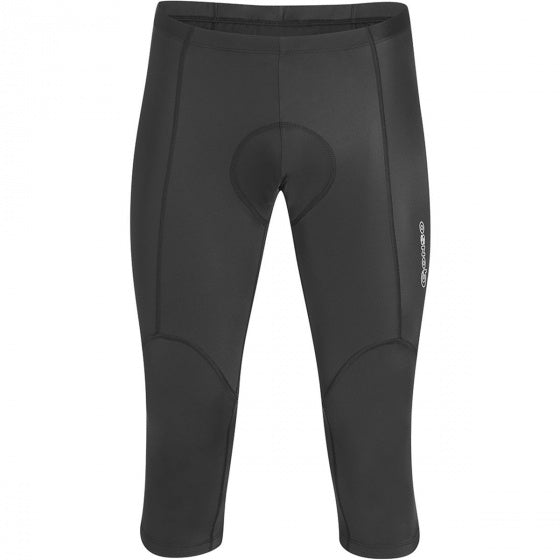 3/4 fietsbroek Sienna heren polyamide zwart maat XL