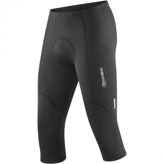 3/4 fietsbroek Sienna heren polyamide zwart maat XL