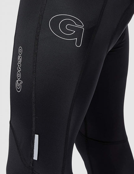 3/4 fietsbroek Sienna heren polyamide zwart maat XL