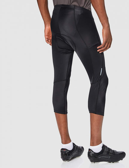 3/4 fietsbroek Sienna heren polyamide zwart maat XL