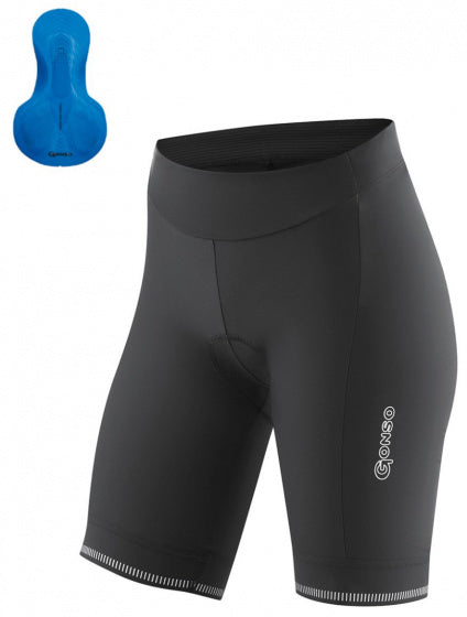 fietsbroek Sitivo-W dames polyamide zwart/blauw maat 42