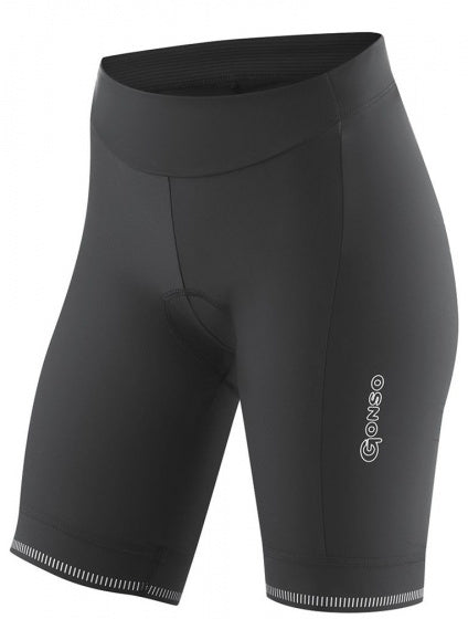 fietsbroek Sitivo-W dames polyamide zwart/blauw maat 42