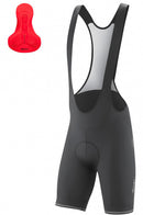 fietsbroek Sitivo heren polyamide zwart/rood maat L