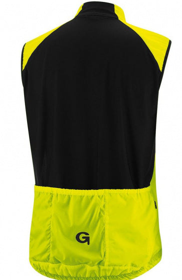 mouwloos fietsjack Grado heren polyester geel