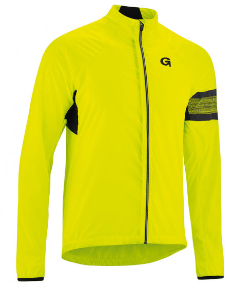 fietsjack Karwendel heren polyester geel maat L