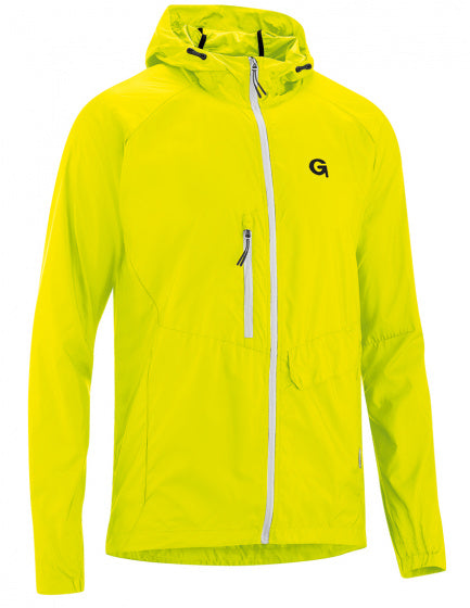 fietsjack Tave heren polyester geel maat XL