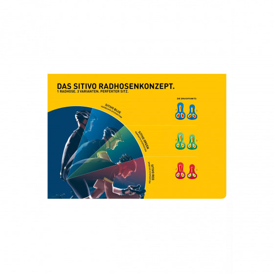 fietsonderbroek Sitivo U dames polyamide zwart/blauw mt 42