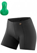 fietsonderbroek Sitivo U dames polyamide zwart/groen mt 42