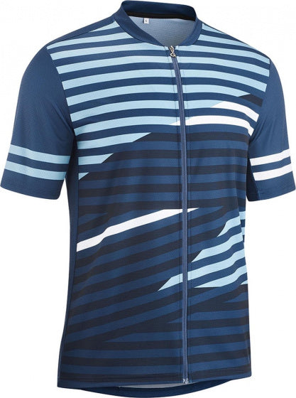 fietsshirt Agno heren polyester blauw maat XL