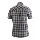 fietsshirt Don heren semi-fit polyester zwart/grijs maat M