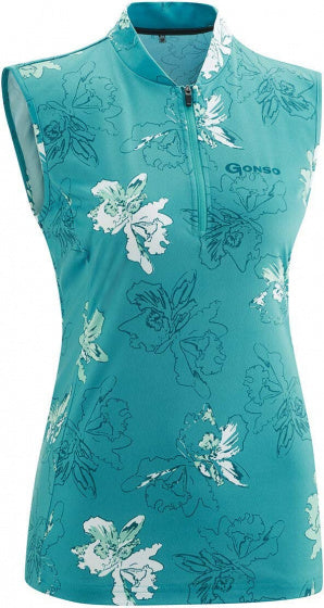 fietsshirt Dordona dames polyester blauw maat 38