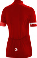 fietsshirt Mestrea dames polyester rood maat 42