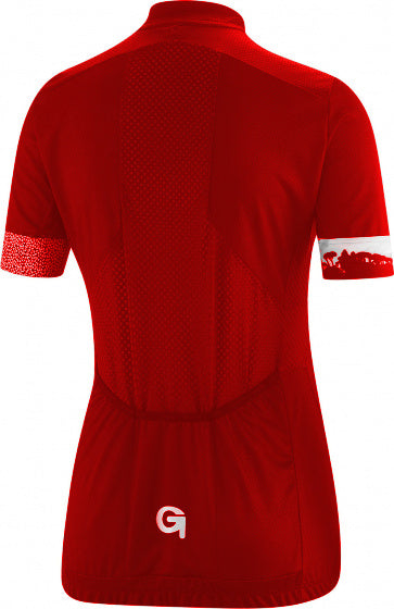 fietsshirt Mestrea dames polyester rood maat 42