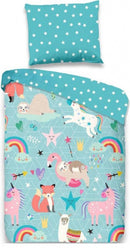 dekbedovertrek Moody 100 x 135 cm blauw 2-delig