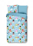 dekbedovertrek sneeuwpoppen 135 x 200 cm