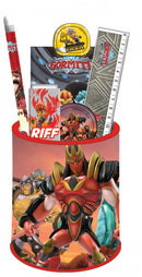 pennenbakje gevuld junior tin rood 6-delig