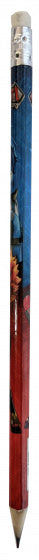 potlood junior 17,5 cm hout blauw/rood