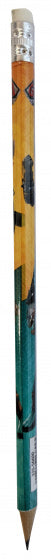 potlood junior 17,5 cm hout oranje/groen