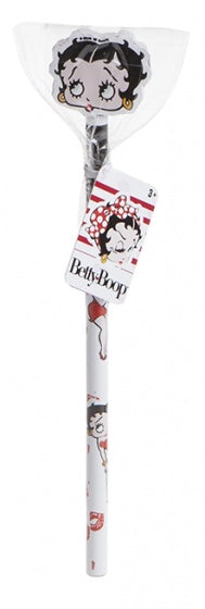 Betty Boop potlood met gum lipjes