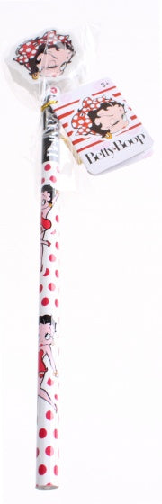 Betty Boop potlood met gum rode stipjes