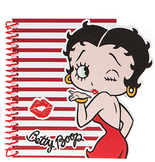 notitieboek Betty Boop meisjes rood/wit