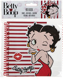 notitieboek Betty Boop meisjes rood/wit