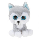 pluchen knuffel Husky 16 cm junior grijs