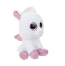 pluchen knuffel Pegasus 22 cm wit/roze