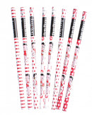 potloden Betty Boop 18 cm rood/wit 8 stuks